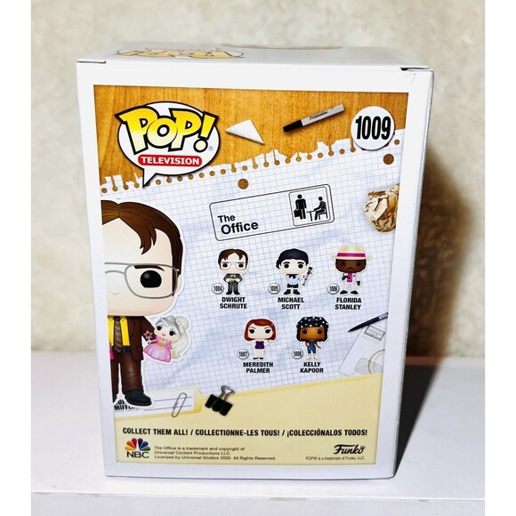 Funko POP! The Office Dwight Schrute Holding Doll #1009 Funko Shop Exclusive - Picture 3 of 6